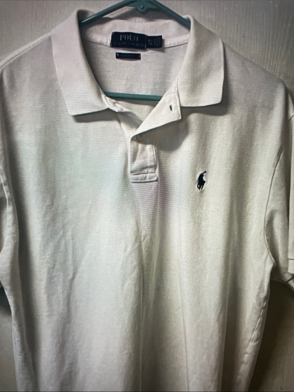 Polo by Ralph Lauren Cream Polo with Navy Pony